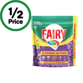 Fairy 5 Power Action Dishwasher Tablets Pk 70