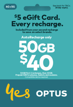 Optus 40 AutoRecharge Only SIM Starter Kit