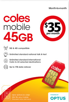 Coles Mobile 35 Month-to-Month SIM
