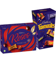 Cadbury Chocolate Roses 225g or Favourites 264-265g Selected Varieties