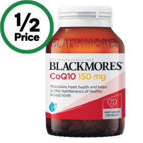 Blackmores CoQ10 150mg Heart & Blood Lipid Health Capsules Pk 90