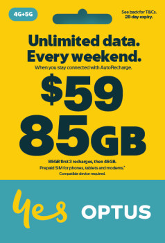 Optus 59 Prepaid SIM Starter Kit