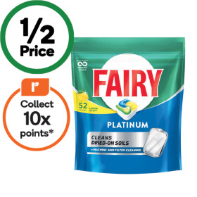 Fairy Platinum Dishwasher Tablets Pk 52