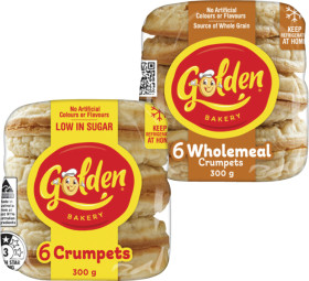 Golden Crumpet Rounds 6 Pack 300g