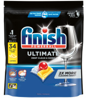 Finish Ultimate Dishwashing Tablets Lemon 34 Pack