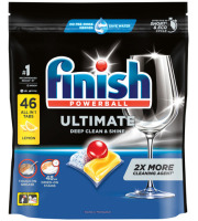 Finish Ultimate Dishwashing Tablets Lemon 46 Pack
