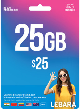 Lebara 25 Prepaid SIM